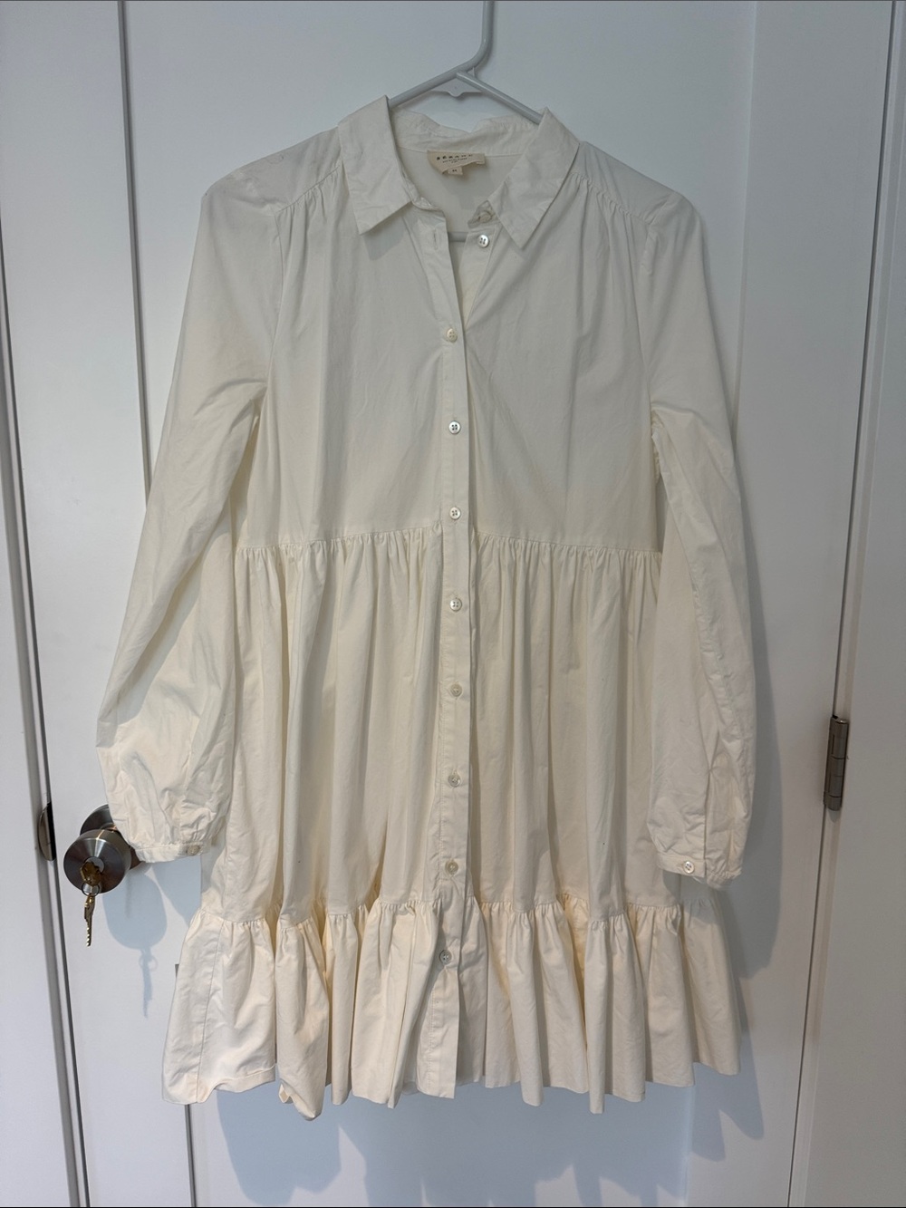 Sezane Hilma Dress in Ivory size 2 (34)
